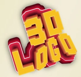 Сделать 3D надпись с двойным эффектом объема.