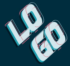 3D шрифт с эффектом движения.