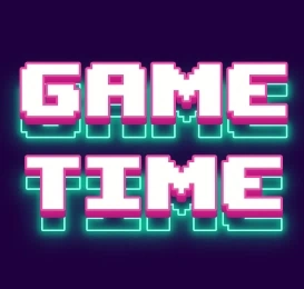 Игровой 3D шрифт с неоновым контуром для логотипа.